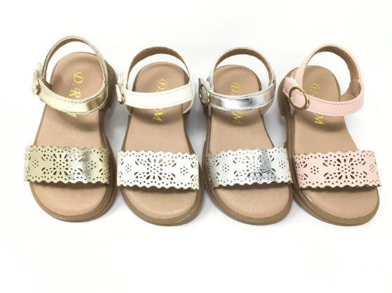 Sandalias Elegantes para Niña con Detalle Calado- memory foam tallas del 26 al 31