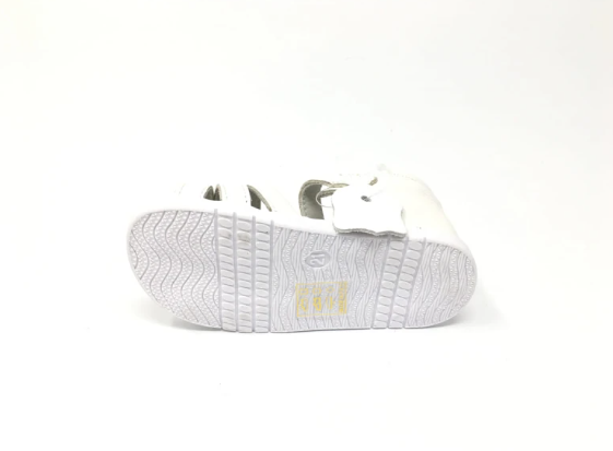 Sandalias Barefoot Blancas para Niña | Primeros Pasos | Piel Natural
