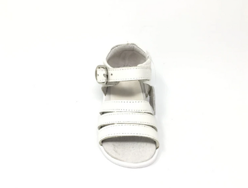 Sandalias Barefoot Blancas para Niña | Primeros Pasos | Piel Natural