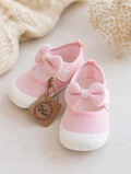 Merceditas Barefoot Rosa para Bebé | Lazo | Primeros Pasos | Calzado Respetuoso